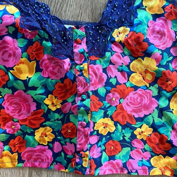 Vintage Victoria's Secret Floral Tank Top - Picture 2 of 4